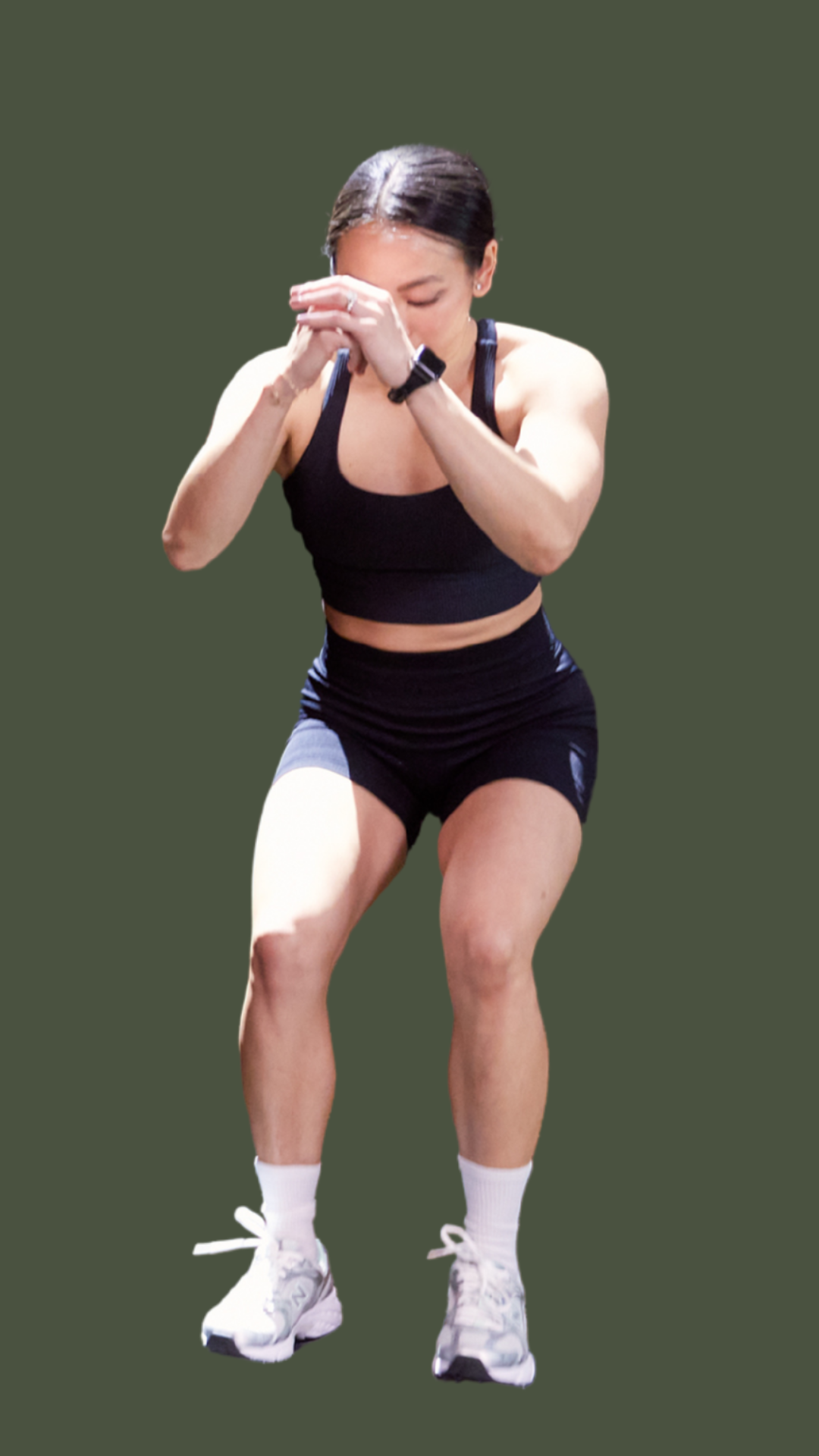 Gina Kim in an athletic stance